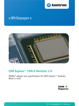 COM Express™ COM.0 Revision 2.0