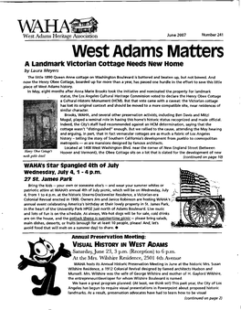 West Adams Matters