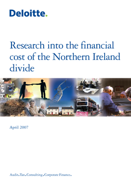 Research Into the Financial Cost of the Northern Ireland Divide