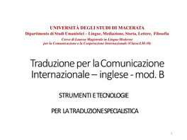 Università Degli Studi Di Macerata