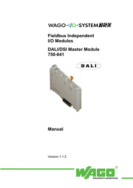 750-641 DALI/DSI Master Module of the Modular WAGO-I/O-SYSTEM 750