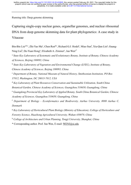 Downloaded from the Genbank with the Bioproject Accession Number PRJNA298058 and the Sequencing Depths Ranged from 4× to 7.4× Coverage (Average 5.6× Coverage)