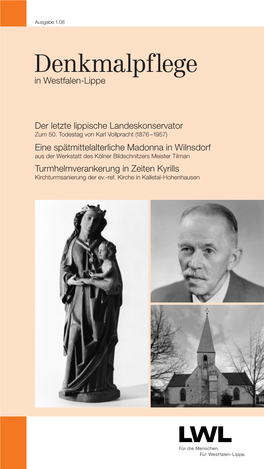 Denkmalpflege in Westfalen Im Auftrag Des Landschaftsverbandes Westfalen-Lippe