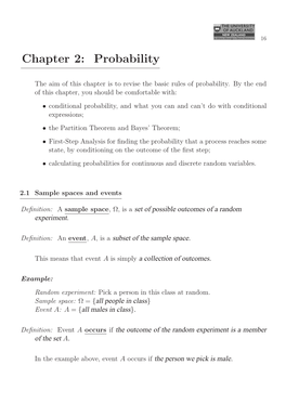 Chapter 2: Probability