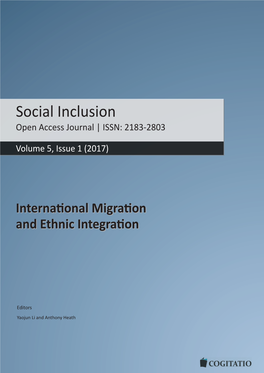 Social Inclusion Open Access Journal | ISSN: 2183-2803