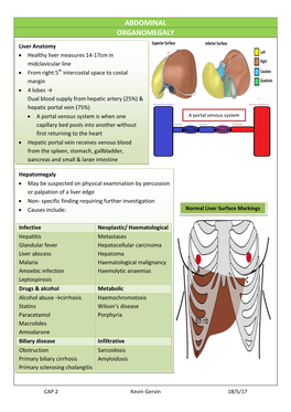 Abdominal Organomegaly