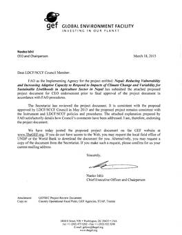 Council Notification Letter