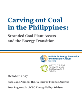 Carving out Coal in the Philippines: Stranded Coal Plant Assets and the Energy Transition