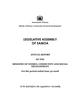 Legislative Assembly of Samoa