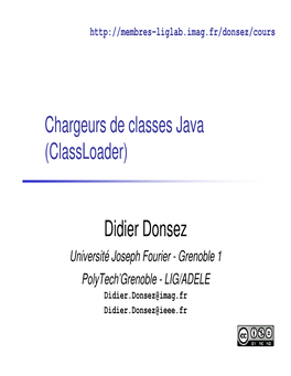 Chargeurs De Classes Java (Classloader)