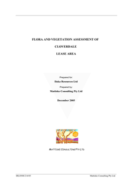 Appendix 2 Flora and Vegetation Assessment