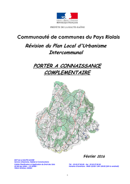 CCPR PAC Complémentaire Fev 2016