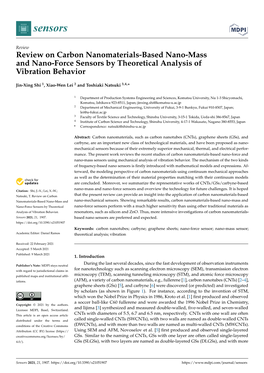 Review on Carbon Nanomaterials-Based Nano-Mass and Nano-Force Sensors by Theoretical Analysis of Vibration Behavior