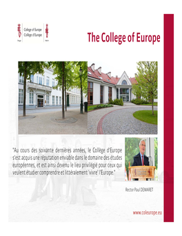 The College of Europe