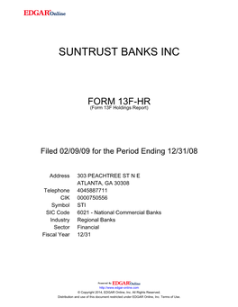 Suntrust Banks Inc