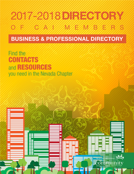 2017-2018 Directory of Cai Members