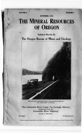 The Columbia River Gorge: Its Geologic History Interpreted from the Columbia River Highway by IRA A