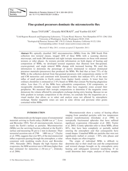 Finegrained Precursors Dominate the Micrometeorite Flux