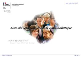 Liste Des Écoles Privées De La Loire-Atlantique