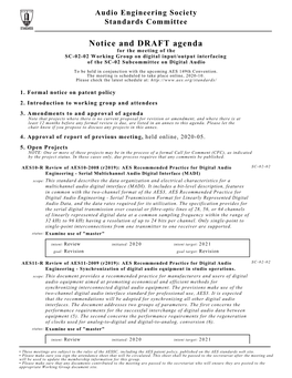 Audio Engineering Society Standards Committee