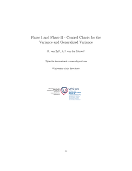 Phase I and Phase II - Control Charts for the Variance and Generalized Variance