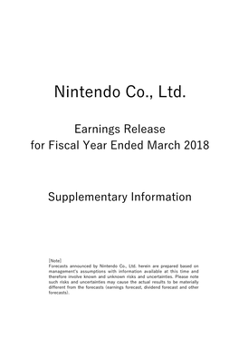 Nintendo Co., Ltd