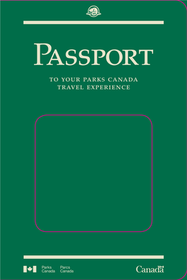 Passport to Your Parks Canada Travel Experience Personal Information
