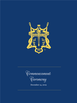 Commencement Ceremony December 14, 2019