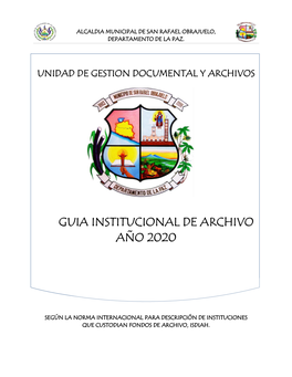 Guia De Archivo Institucional De Alcaldia Mpal De San Rafael