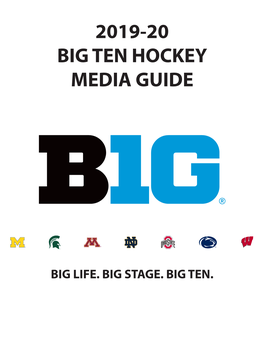2019-20 Big Ten Hockey Media Guide