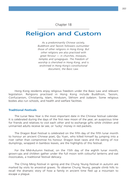 Religion and Custom