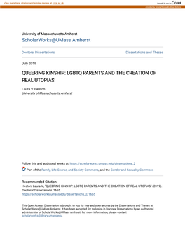 Lgbtq Parents and the Creation of Real Utopias