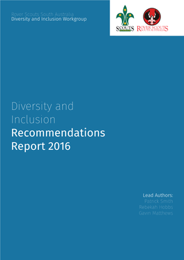Diversity and Inclusion Recommendations Report 2016