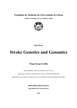 Stroke Genetics and Genomics
