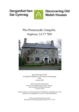 Plas Penmynydd, Llangefni, Anglesey, LL77 7SH