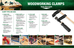 WOODWORKING CLAMPS Quick Start Guide