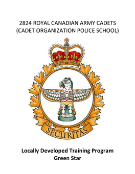 2824 Royal Canadian Army Cadets (Cadet Organization Police School)