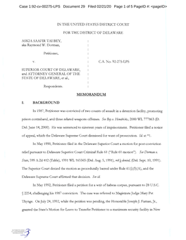 Case 1:92-Cv-00275-LPS Document 29 Filed 02/21/20 Page 1 of 5 Pageid