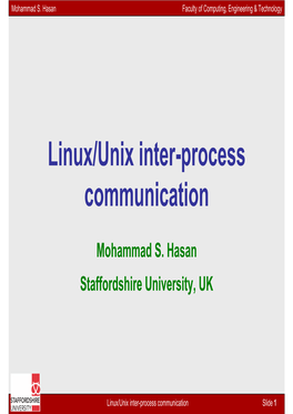 Linux/Unix Inter-Process Communication