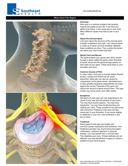 Neck Pain Begins