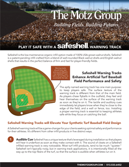 Safeshell Warning Tracks Enhance Artificial Turf Baseball Field