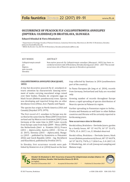 Folia Faunistica Slovaca 22 (2017) 89–91