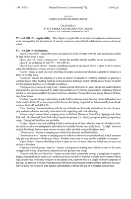 Ch 61, P.1 Natural Resource Commission[571] IAC 9/5/01