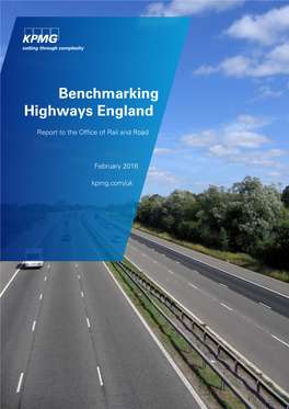 Benchmarking Highways England