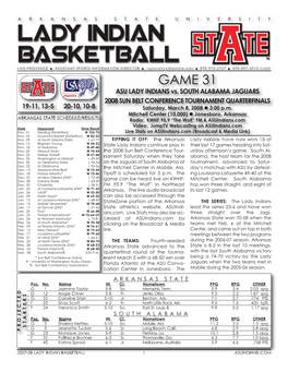 ASU-USA Game Notes