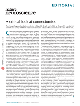A Critical Look at Connectomics
