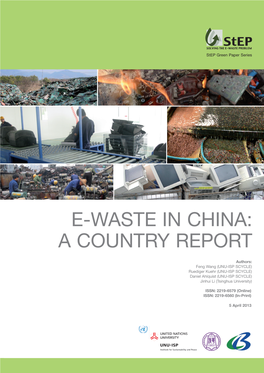 E-Waste in China: a Country Report