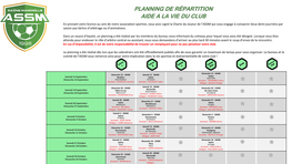 Planning De Répartition Aide a La Vie Du Club