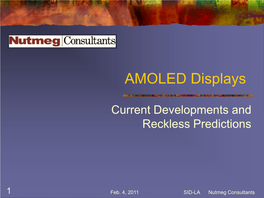 AMOLED Displays