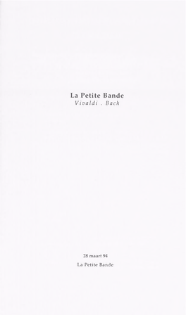 La Petite Bande Vivaldi